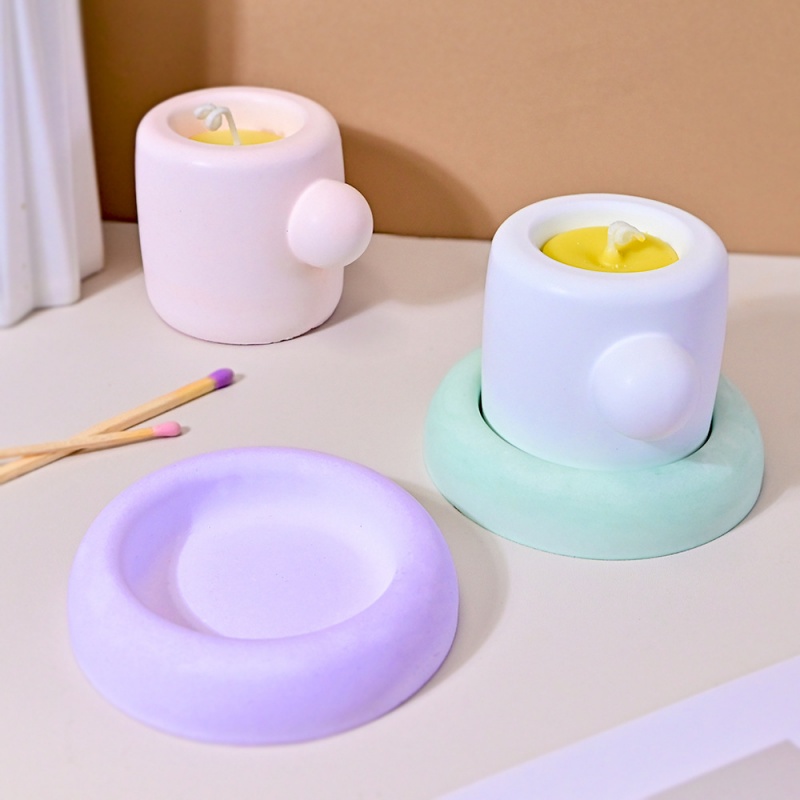 3D แก้ว Coaster แม่พิมพ์ซิลิโค - Candle Containers บทวิจารณ์และราคา