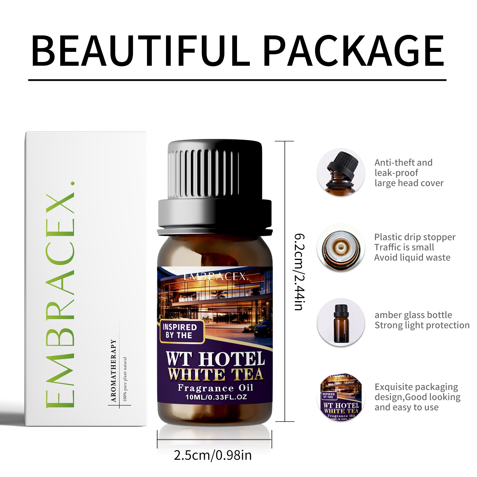 น้ำมันหอมกลิ่นชาขาวสำหรับโรงแร - Candle Fragrance บทวิจารณ์และราคา