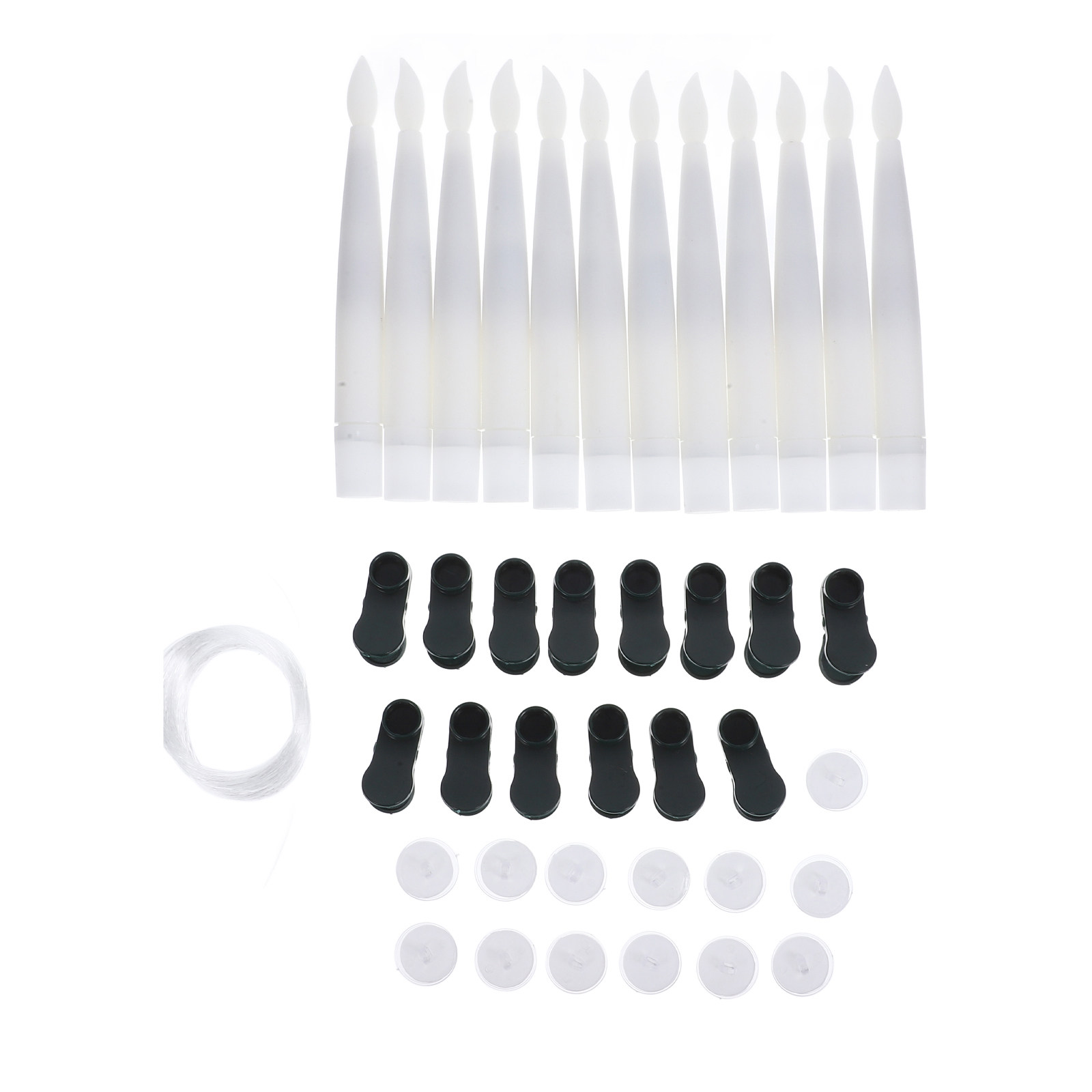 12 ชุด เทียน LED ตกแต่งแบบหนีบ - Paraffin Wax บทวิจารณ์และราคา