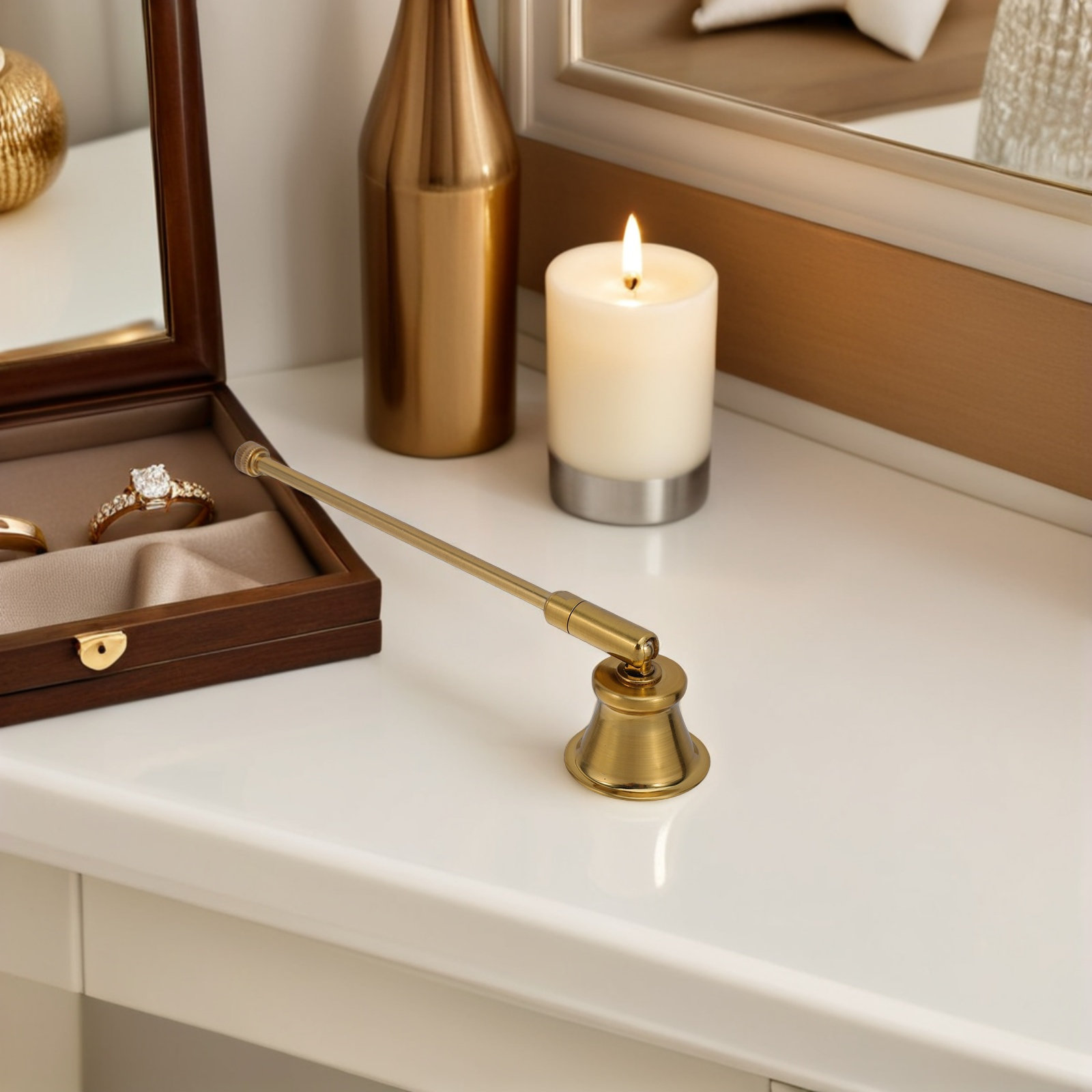 ที่ดับเทียนโลหะสไตล์เรโทร ด้าม - Candle Wick บทวิจารณ์และราคา