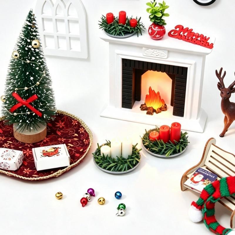 ! 1:12 ชุดอุปกรณ์ตกแต่งฉากคริส - Silk Candle บทวิจารณ์และราคา