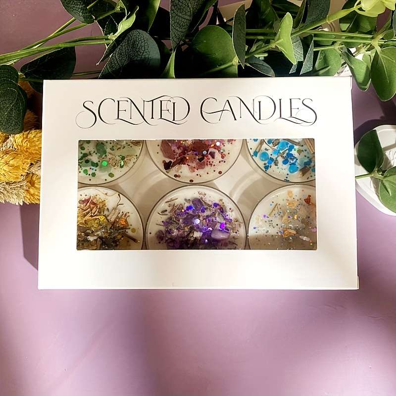 ชุดเทียนหอม 6 เล่ม น้ําหอมคริส - Silk Candle บทวิจารณ์และราคา