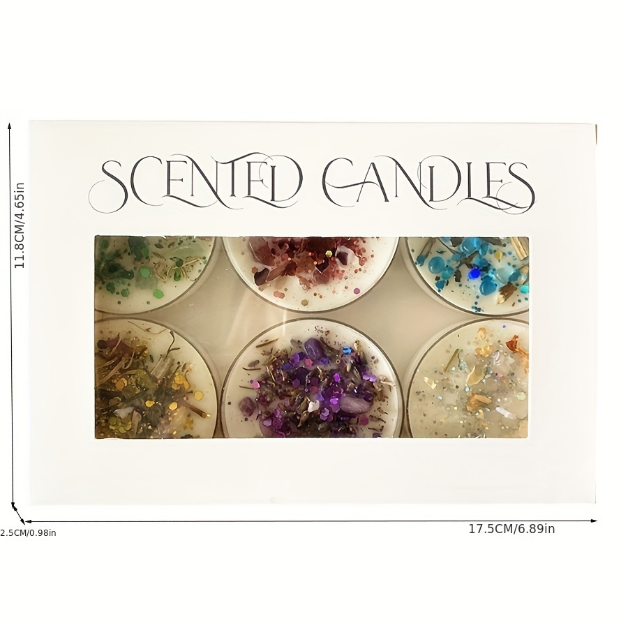 ชุดเทียนหอม 6 เล่ม น้ําหอมคริส - Silk Candle บทวิจารณ์และราคา