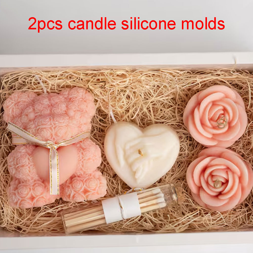 ตุ๊กตาหมีความร้อน Rose ซิลิโคน - Candle Making Kit บทวิจารณ์และราคา