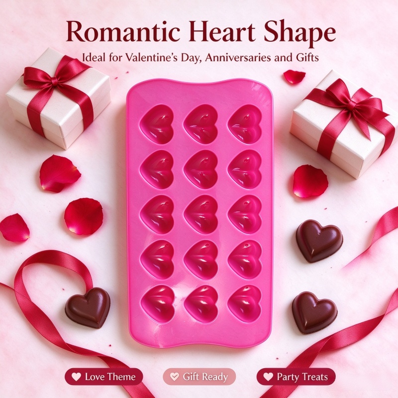 แม่พิมพ์ซิลิโคนรูปหัวใจ 3 มิติ - Candle Molds บทวิจารณ์และราคา